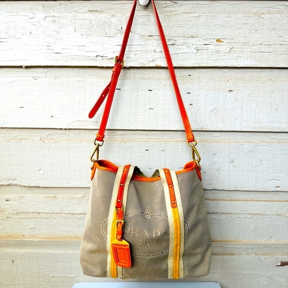 PRADA tote bag 2 way canvas - Picture 4 of 17